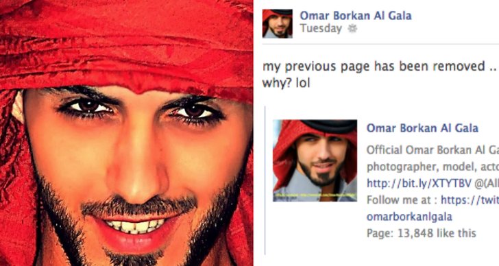 Facebook, Forbud, Omar Borkan Al Gala, Stenkastning, Deportation